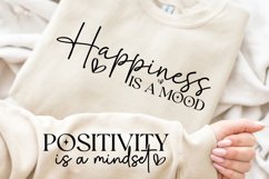 Happiness is a mood Sleeve SVG Design Product Image 2