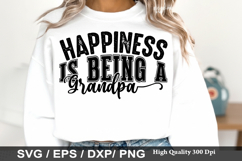 Happiness is Being a Grandpa - Grandpa SVG Design Product Image 1