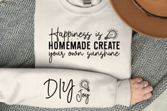 Happiness is homemade create your own sunshine Sleeve SVG Product Image 2