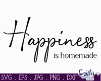 Farmhouse Sign Home Svg | Happiness Is Homemade Product Image 2