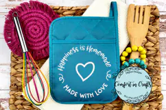 Happiness is Homemade-Made with Love SVG & Sublimation Product Image 2