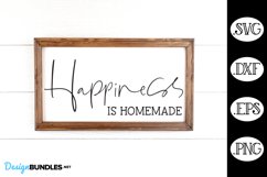 Happiness Is Homemade Farmhouse Sign SVG Product Image 1