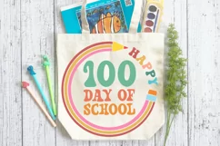 Happy 100 Day Of School SVG, School SVG Design Product Image 3