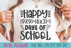 Happy 100 Days Of School SVG - Math SVG - Mathematics SVG Product Image 1