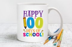 Happy 100 days of school SVG, School SVG Design Product Image 2