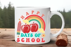 Happy 100 Days Of School SVG, School SVG Design Product Image 2