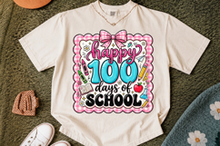 Happy 100 Days of School Bow Png, 100th Day of School Product Image 2