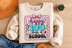 Happy 100 Days of School Bow Png, 100th Day of School Product Image 4
