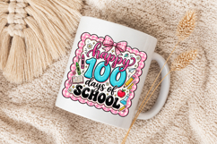 Happy 100 Days of School Bow Png, 100th Day of School Product Image 5