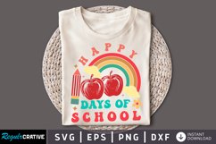 Happy 100 Days Of School SVG, School SVG Design Product Image 1