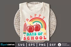 Happy 100 Days Of School SVG, School SVG Design Product Image 1
