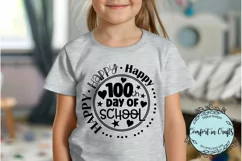 Happy 100th Day of School SVG and Sublimation design Product Image 2