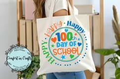 Happy 100th Day of School SVG and Sublimation design Product Image 3