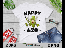 Happy 420 Png, 420 Png, Cannabis Leaf Png, Hemp Png Product Image 3