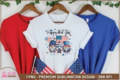 Happy 4th of July patriotic Gnomes sublimation, Stars, Flag Product Image 3