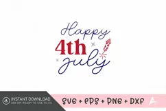 Happy 4th july SVG Design,American Flag SVG,USA SVG Product Image 1