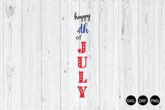 Happy 4th Of July SVG, 4th Of July Porch Sign SVG Product Image 1