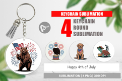 Keychain Happy 4th of July Product Image 1