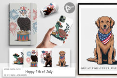 Digital Paper Happy 4th of July Product Image 1