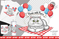 Happy 4th of July Clipart Product Image 1
