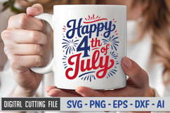 Happy 4th Of July SVG File | 4th of July SVG Product Image 3