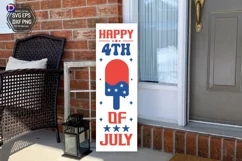 Happy 4th of july Porch Sign SVG Product Image 1