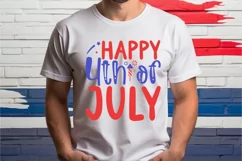 Happy 4th of July SVG,Red White and Blue SVG Design Product Image 2