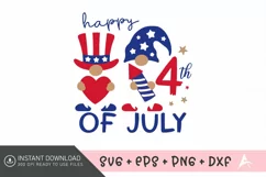 Happy 4th of July SVG , Red White And Blue SVG , USA SVG Product Image 1