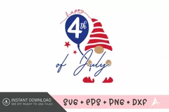 Happy 4th of July SVG , Red White And Blue SVG , USA SVG Product Image 1