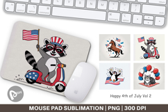 Mouse Pad Happy 4th of July Product Image 1