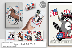 Digital Paper Happy 4th of July Product Image 1