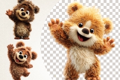 Happy Bear Cub 28 PNG Cute Baby Bear Clipart Product Image 6