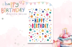 Happy Birthday Card Printable Flower Greeting Gift Card_30 Product Image 1