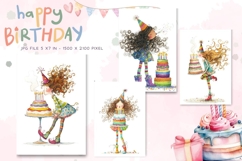 Happy Birthday Card Printable Flower Greeting Gift Card_12 Product Image 1