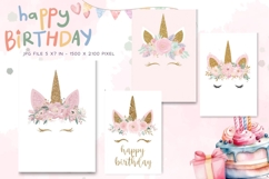 Happy Birthday Card Printable Flower Greeting Gift Card_27 Product Image 1