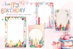 Happy Birthday Card Printable Flower Greeting Gift Card_50 Product Image 1