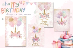 Happy Birthday Card Printable Flower Greeting Gift Card_20 Product Image 1