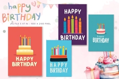 Happy Birthday Card Printable Flower Greeting Gift Card_9 Product Image 1