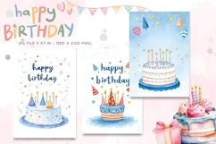 Happy Birthday Card Printable Flower Greeting Gift Card_23 Product Image 1