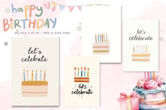 Happy Birthday Card Printable Flower Greeting Gift Card_19 Product Image 1