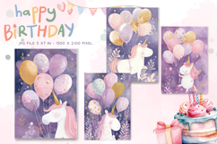 Happy Birthday Card Printable Flower Greeting Gift Card_7 Product Image 1