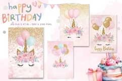 Happy Birthday Card Printable Flower Greeting Gift Card_5 Product Image 1