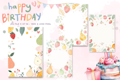 Happy Birthday Card Printable Flower Greeting Gift Card_5 Product Image 1