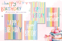 Happy Birthday Card Printable Flower Greeting Gift Card_4 Product Image 1
