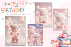 Happy Birthday Card Printable Flower Greeting Gift Card_13 Product Image 1