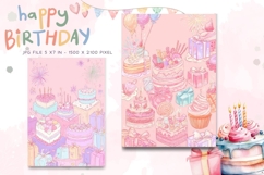 Happy Birthday Card Printable Flower Greeting Gift Card_53 Product Image 1