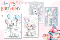 Happy Birthday Card Printable Flower Greeting Gift Card_17 Product Image 1