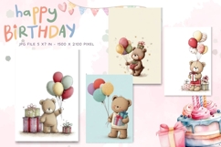 Happy Birthday Card Printable Flower Greeting Gift Card_9 Product Image 1