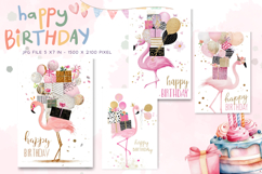 Happy Birthday Card Printable Flower Greeting Gift Card_10 Product Image 1