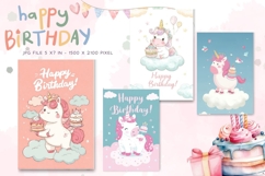 Happy Birthday Card Printable Flower Greeting Gift Card_4 Product Image 1